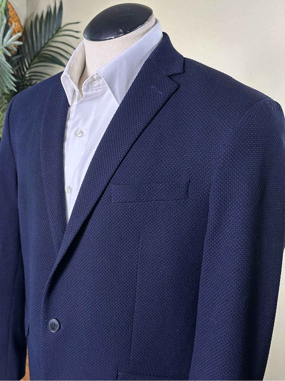Kenneth Cole Awareness knit Sport coat Men 42L Stretch comfortable